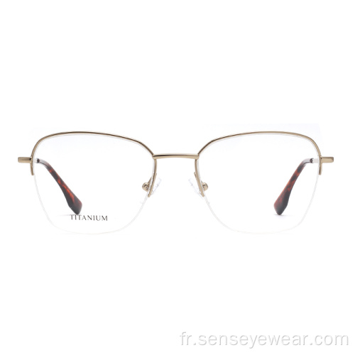 Wholesale femmes mémoire titane lunettes optiques